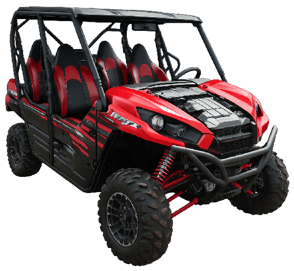 Мамонтово ущелье — четырёхместный багги Kawasaki KRT800J — модель техники
